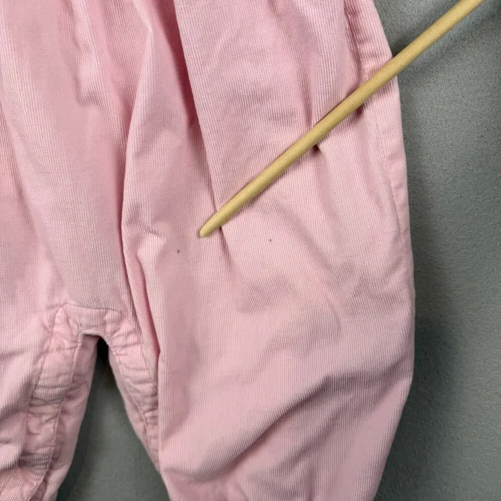VTG Children’s Place Pink Smocked Corduroy Bubble Romper 12M